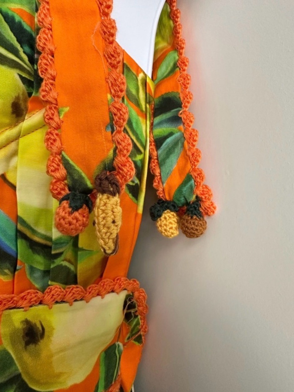 FARM Rio Orange Multi Lemon-Print Mini Dress - Picture 5 of 7